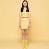 トリコットツーピーススカート / TRIKOT TWO-PIECE SK (YELLOW)