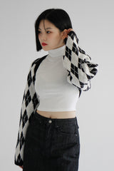 アーガイルニットボレロ / Argyle Knit Bolero (3color)