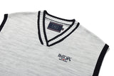 サイドボタンワイドベスト/SIDE BUTTON WIDE VEST_LIGHT GREY