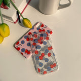 チェリー＆デイジーiPhoneケース/Cherry & Blue Daisy (iPhone) Jelly Case