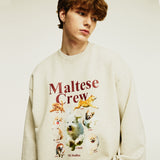 (Napping)Maltese crew sweatshirts