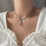 ムーン2ウェイボールドネックレス/dfe Moon Two way Bold Necklace