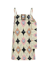 クローム アーガイル ベルト ドレス/ CHROME ARGYLE BELT DRESS (YELLOW)