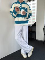 オッド起毛ストリングワイドパンツ（4色）