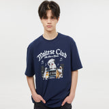 マルチーズDJクラブ半袖Tシャツ/Maltese DJ club half sleeve tshirts