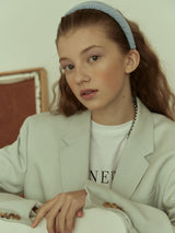 Check Tweed Headband (6611838664822)