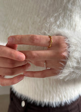 tiny heart ring (2color)