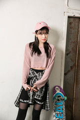 ルーズシースルークロップTシャツ / TOP(5410) Loose See-Through Crop Tee