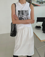 フォトスリーブレス/Photo sleeveless (3color)