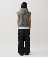 STUDS VEST HOODIE (GRAY)