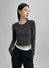 [MADE] Renion Pintuck Long Sleeve Tee