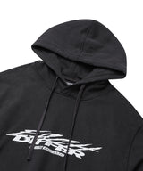  GRAFFITI CRACK HOODIE_CHARCOL