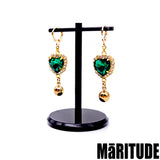エメレードハートピアス / EMERAID HEART EARRINGS