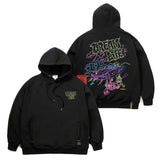 ドリームレフトオーバーサイズヘビーフーディ/DREAM LIFE OVERSIZED HEAVY SWEAT HOODIE BEIGE / BLACK