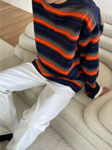 Angora color mix knit