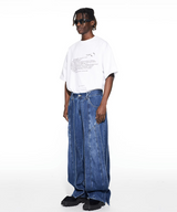 Twisted denim pants