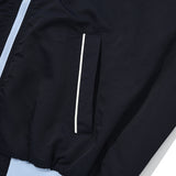 UNI LOGO WAPPEN CROP BLOUSON JACKET [NAVY]