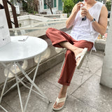 リーンアンドセミワイドリネンベンダブルパンツ / Lean and Semi-Wide Linen Bendable Pants (6 colors)