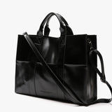 レザーポケットバッグ / LEATHER 3WAY POCKET BAG (BLACK) (6554724663414)