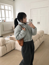 ビンピークロップショートパッディング