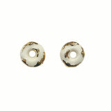 Ceramic Doughnut Marbling earring (atypical) (6642403246198)