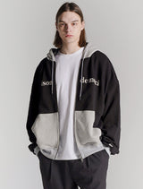 UNISEX 2ウェイツートーンドロップフィットフードジップアップ(FCD1ZP101M)
