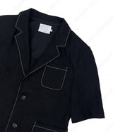 タップリネンステッチ半袖ジャケット / TAP Linen Stitch Short-Sleeved Jacket