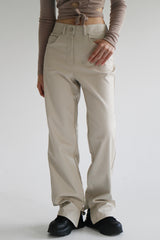 エンボレザーパンツ/Embo Leather Pants (2color)