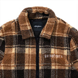 プレードテディファージャケット / PLAID TEDDY FUR JACKET
