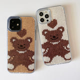 TEDDY BEAR HARD JELL CASE_BEIGE