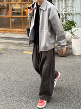 Melange twoway jacket