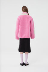 チェリーポケットフリースジャンパー / CHERRY POCKET FLEECE JUMPER [PINK]