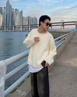 YM Raven Alpaca Wool Crop Knitwear (4 colors)