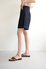 サマーラインジーンズ／リネンインディゴショートパンツ / SUMMER LINE JEANS / LINEN INDIGO SHORT PANTS