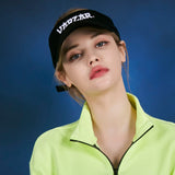 Signature 3D Logo over fit sun-visor cap BLACK