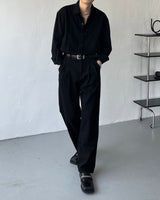ルブランリネンデニムロングスリーブシャツ / LE BLANC Linen Denim Long-sleeved Shirt