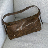 Nuba Vintage Washed Hobo Cross Shoulder Bag