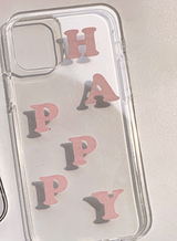 ヘプビピンクトランスペアレントケース / Hepbi pink transparent case