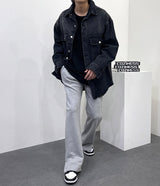 プリーツウォッシングトレーニングサイドスリットパンツ/[Unisex] Pleated washing training side slit pants (6 colors)