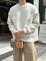 ロイドダブルサイドマルチファンクションオーバーサイズフィットスウェットシャツ / Lloyd's double sided multifunctional oversized fit sweatshirt (12 colors)
