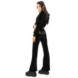 0 3 LOVE Velvet string pants - BLACK (6626823864438)