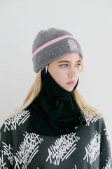 ロゴラインビーニー / BSR2223FWBN060 BSR LOGO LINE BEANIE GRAY
