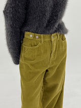 リブコーデュロイビジョパンツ/no.7715 Ribbed Corduroy Bijo Pants (2color)
