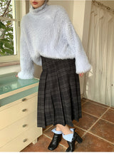 Conch angora turtleneck knit