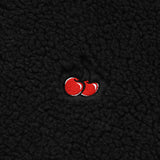 チェリーフリースフーディー付きジャンパー / CHERRY FLEECE HOODIE JUMPER [BLACK]