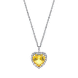 HIGHTEEN PRINCESS HEART CUBIC ZIRCONIA NECKLACE