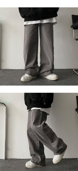 Veil denim wide pants