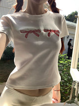 トラベルボウショートスリーブtシャツ