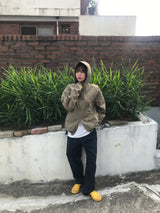Robust one tuck cotton pants