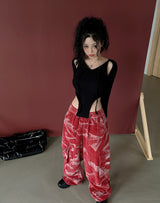 [UNISEX] ウォッシングコーデュロイカーゴジョガーワイドパンツ